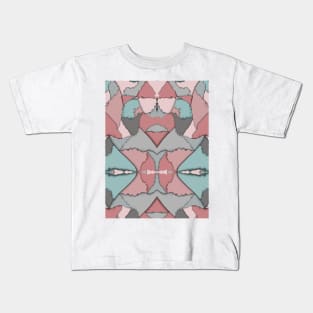 Origami Melted Retro Repeated Pattern Kids T-Shirt